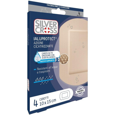 MEDICAZIONE SILVER CROSS IALUPROTECT XXXL 10X15 CM 4 PEZZI