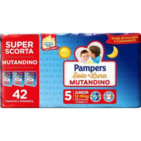 PAMPERS SOLE LUNA MUTANDINA TRIO JUNIOR 42...