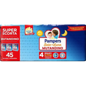 PAMPERS SOLE LUNA MUTANDINA TRIO MAXI 45...