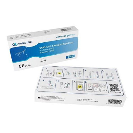 TEST ANTIGENICO RAPIDO COVID-19 AUTODIAGNOSTICO DETERMINAZIONE QUALITATIVA ANTIGENI SARS-COV-2 IN TAMPONI NASALI MEDIANTE IMMUNO