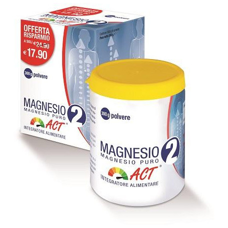 MAGNESIO 2 MAGNESIO PURO ACT POLVERE 300 G