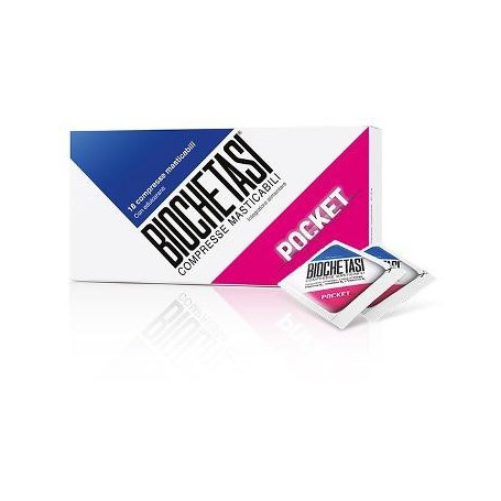 BIOCHETASI POCKET 18 COMPRESSE MASTICABILI