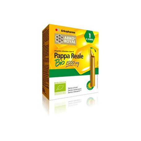 ARKOROYAL PAPPA REALE BIO 1500 MG 10 FLACONCINI UNICA DOSE 15 ML