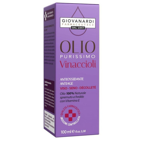 OLIO PURISSIMO VINACCIOLI ANTIOSSIDANTE ANTIAGE VISO SENO DECOLLETE' 100 ML