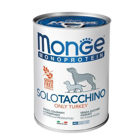 MONGE MONOPROTEICO 100% TACCHINO 400 G