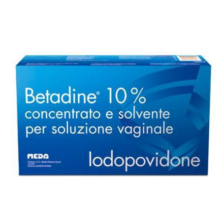 BETADINE 10% CONCENTRATO E SOLVENTE PER SOLUZIONE VAGINALE