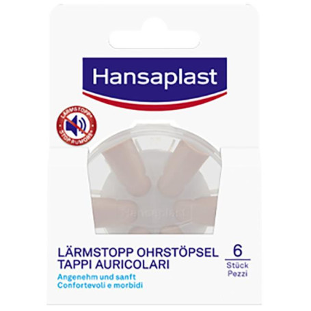 HANSAPLAST EAR PLUGS 6 PEZZI