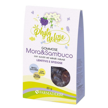 PHYTODELIZIE MORA E SAMBUCO CARAMELLE GOMMOSE 80 G