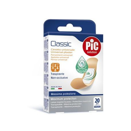 CEROTTO PIC CLASSIC 19X72 MM ANTIBATTERICO 20 PEZZI