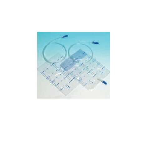 SACCA RACCOLTA URINA DA LETTO IN PVC NON STERILE VOLUME 2 LITRI TUBO LUNGHEZZA 90 CM 30 PEZZI