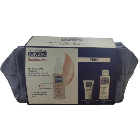 JONZAC COFANETTO SUBLIMACTIVE 1 ACQUA MICELLARE ANTI ETA' 100 ML + 1 SIERO CONCETRATO RASSODANTE 30 ML + 1 CREMA RICCA LEVIGANTE