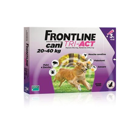 FRONTLINE TRI-ACT SOLUZIONE SPOT-ON PER CANI DI 20-40 KG