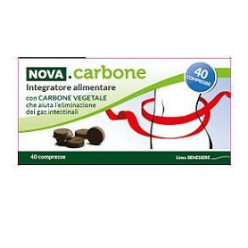 NOVA CARBONE VEGETALE 40 COMPRESSE