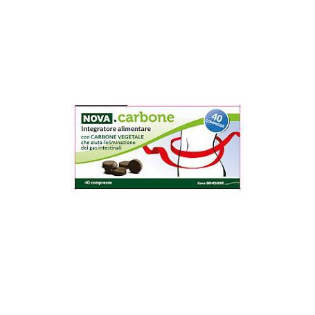 NOVA CARBONE VEGETALE 40 COMPRESSE