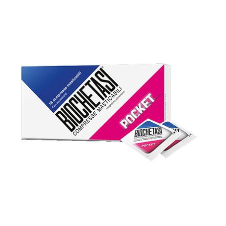 BIOCHETASI DIGESTIONE POCKET 18 COMPRESSE MASTICABILI
