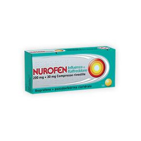 NUROFEN INFLUENZA E RAFFREDDORE 200 MG + 30 MG COMPRESSE RIVESTITE