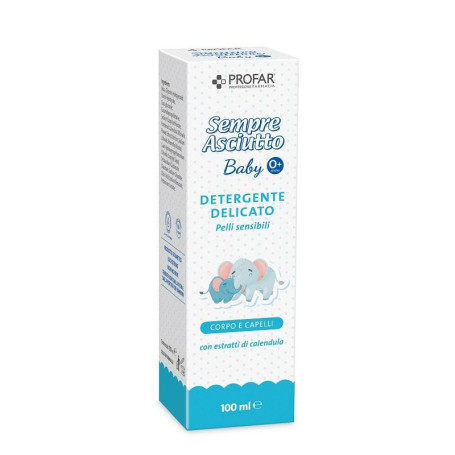 PROFAR SEMPRE ASCIUTTO DETERGENTE DELICATO CORPO CAPELLI BABY 100 ML