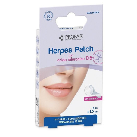 PROFAR HERPES PATCH CON ACIDO IALURONICO 15 PEZZI