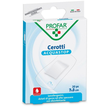 CEROTTO ACQUASTOP GRANDI 7X3 CM PROFAR 20 PEZZI