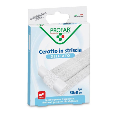 CEROTTO TESSUTO NON TESSUTO DELICATO 1 STRISCIA 50X8 CM PROFAR